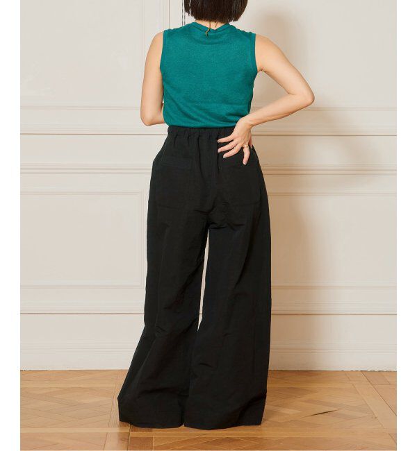 IENA LA BOUCLE「IENA LA BOUCLE コットンリネンスラブワイドパンツ」|その他|