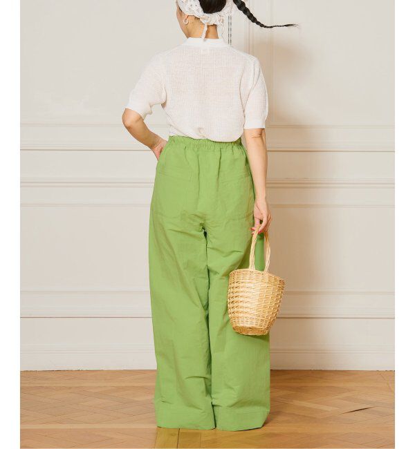 IENA LA BOUCLE「IENA LA BOUCLE コットンリネンスラブワイドパンツ」|その他|