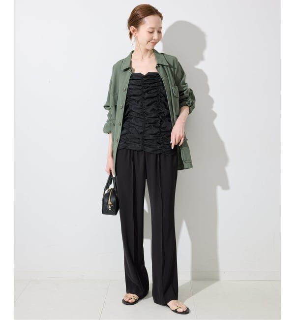 SLOBE IENA「《4サイズ展開》ピンタックセミフレアパンツ」|その他|