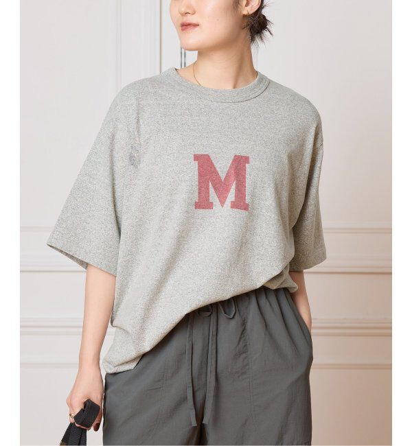 IENA LA BOUCLE「blurhms ROOTSTOCK/ブラームス ルーツストック PRINT Tシャツ BROOTS25S36E」|Tシャツ・カットソー|グレー