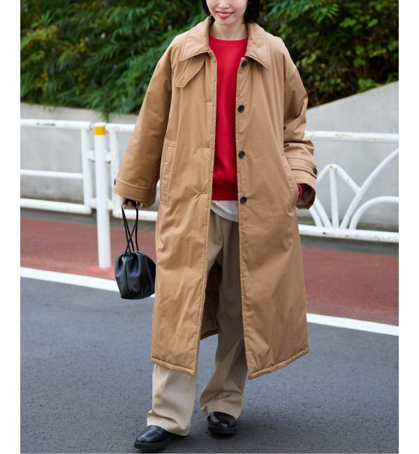 SLOBE IENA「撥水中綿ステンカラーコート」|ステンカラーコート|