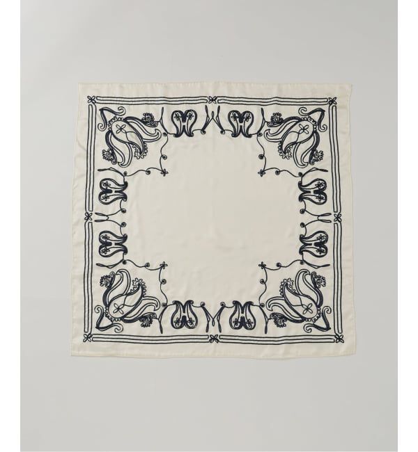 VERMEIL par iena「《WEB限定》ASAUCE MELER アソースメレ テープエンブロイダリースカーフ」|バンダナ・スカーフ|