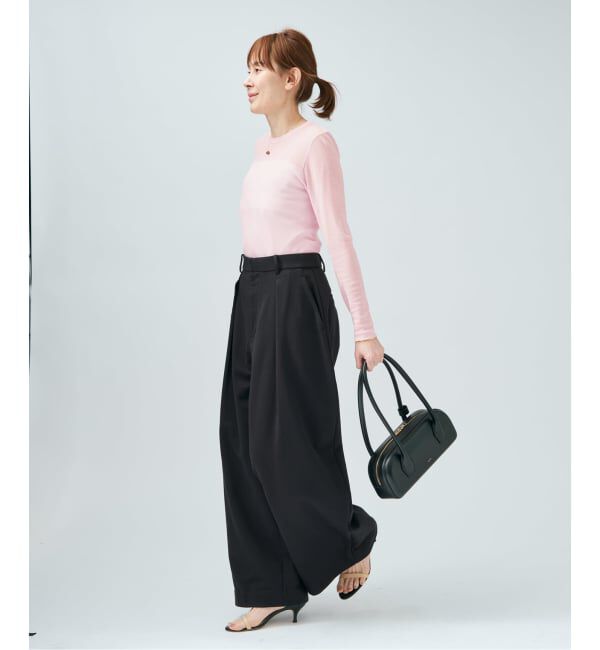 VERMEIL par iena「シアーフライス クルーネックロングスリーブプルオーバー」|Tシャツ・カットソー|