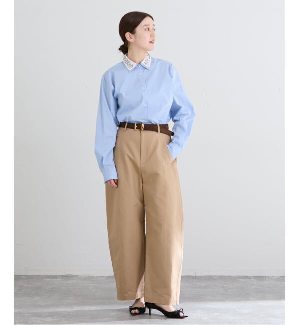 IENA「2wayビジュークレリックシャツ」|シャツ・ブラウス|