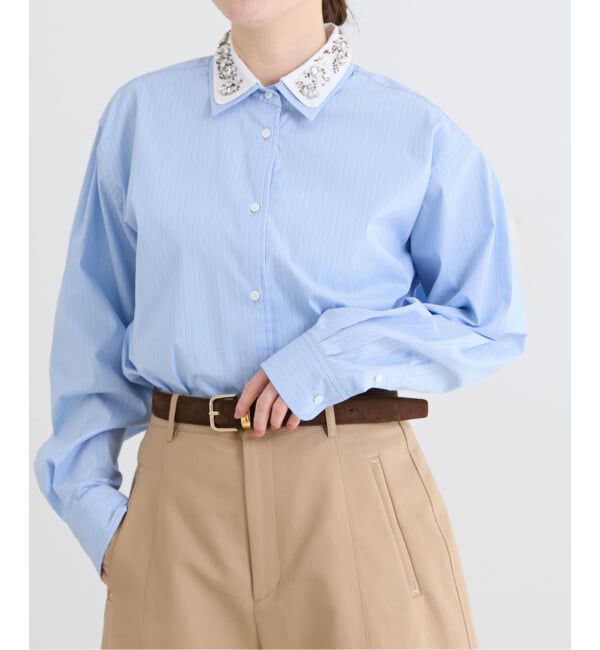 IENA「2wayビジュークレリックシャツ」|シャツ・ブラウス|