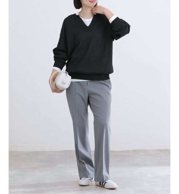 IENA「コットンwashiニットプルオーバー」|ニット・セーター|