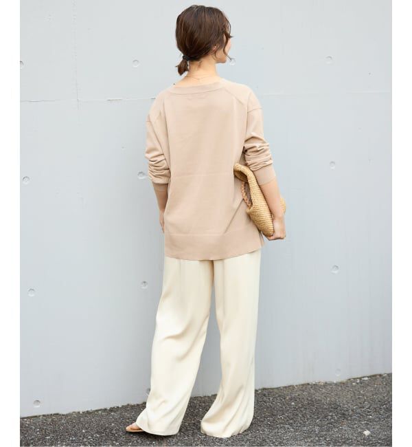 SLOBE IENA「《接触冷感/UV機能/WEB限定/追加》FROSTYCOTTON Vネックカーディガン」|カーディガン|