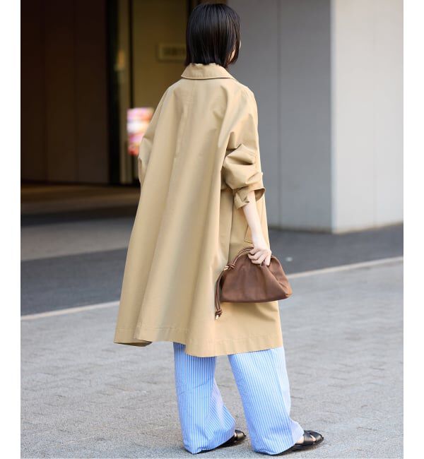 SLOBE IENA「《WEB限定/追加》ドルマンスリーブコート」|ステンカラーコート|
