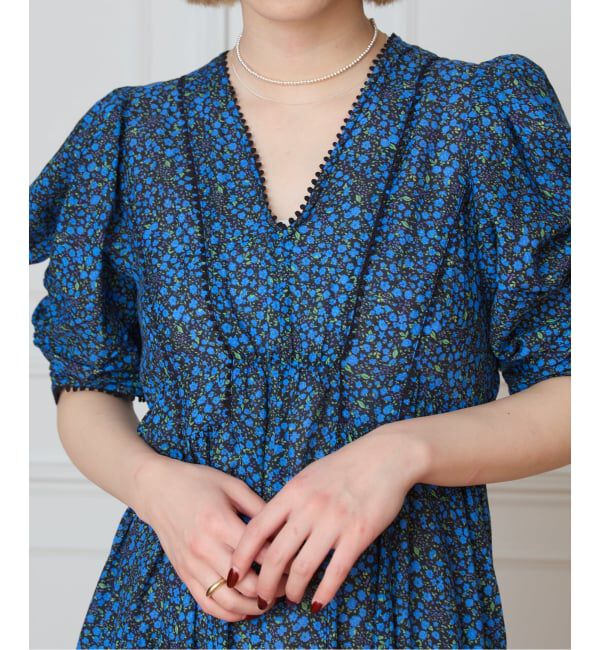 IENA LA BOUCLE「IENA LA BOUCLE Flower プリントワンピース」|ワンピース|