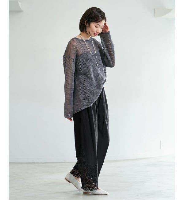 IENA「《追加予約》カットワークレースパンツ」|その他|
