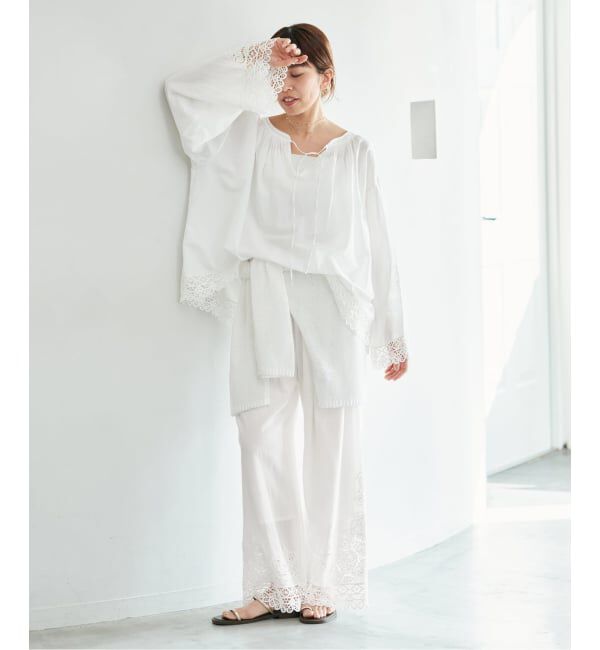 IENA「《追加予約》カットワークレースパンツ」|その他|