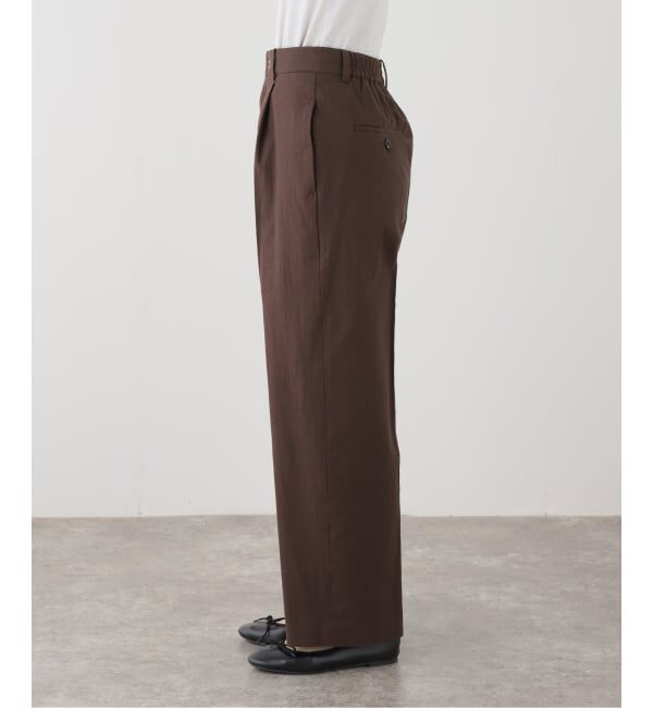 IENA「《一部カラー店舗限定》ウォッシャブルコットンサブレイージースラックス」|スラックス|