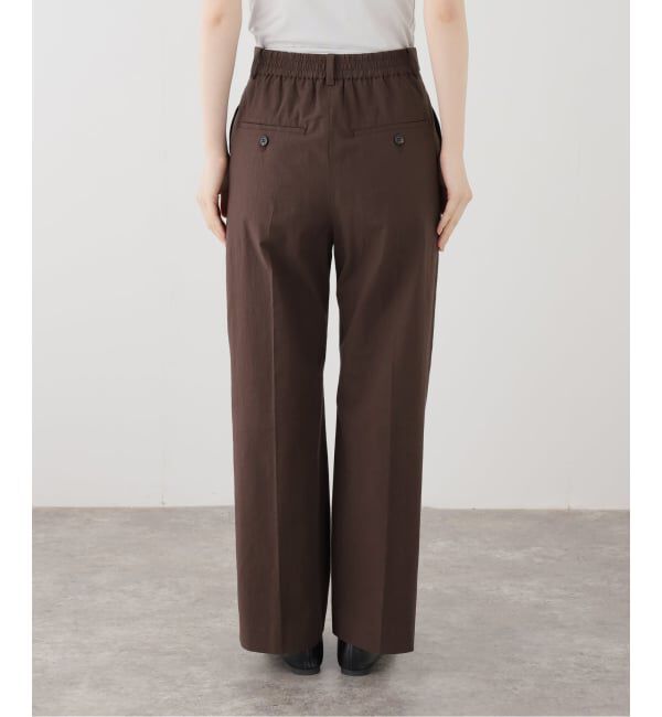 IENA「《一部カラー店舗限定》ウォッシャブルコットンサブレイージースラックス」|スラックス|