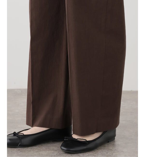 IENA「《一部カラー店舗限定》ウォッシャブルコットンサブレイージースラックス」|スラックス|