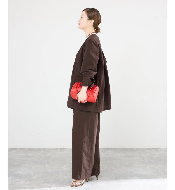 IENA「《一部カラー店舗限定》ウォッシャブルコットンサブレイージースラックス」|スラックス|