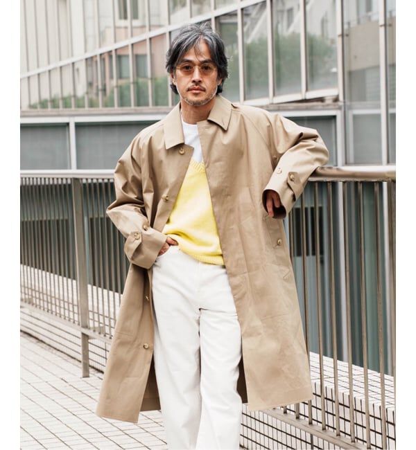 EDIFICE「MACKINTOSH(マッキントッシュ) 別注 NEW BALFIELD」|ステンカラーコート|ベージュ