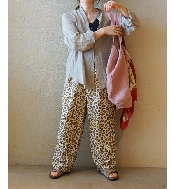 journal standard luxe「バックサテンレオパ イージーパンツ」|その他|