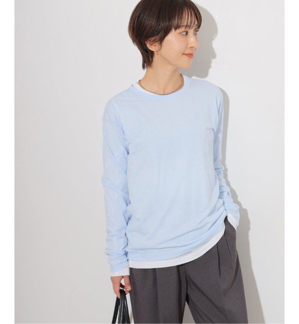 JOURNAL STANDARD relume「《追加2》シアークルーネックロングTシャツ」|Tシャツ・カットソー|