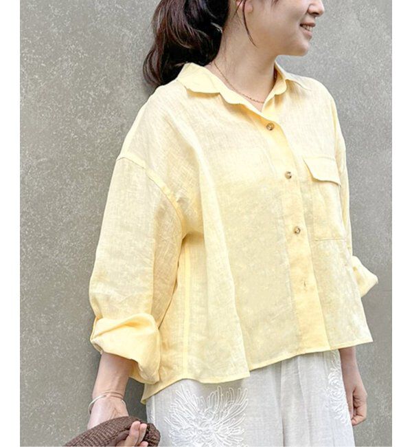 JOURNAL STANDARD「リネンレギュラーロールアップシャツ」|シャツ・ブラウス|