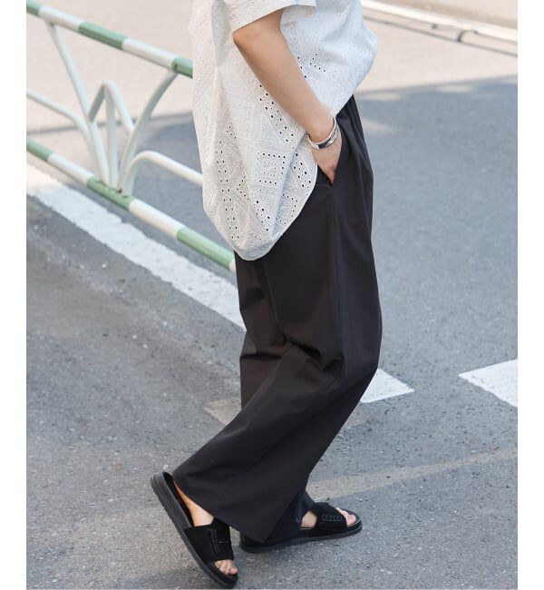 JOURNAL STANDARD「《追加5》【撥水/接触冷感/洗える/UVカット】リネンナイロンストレッチワイドパンツ」|その他|