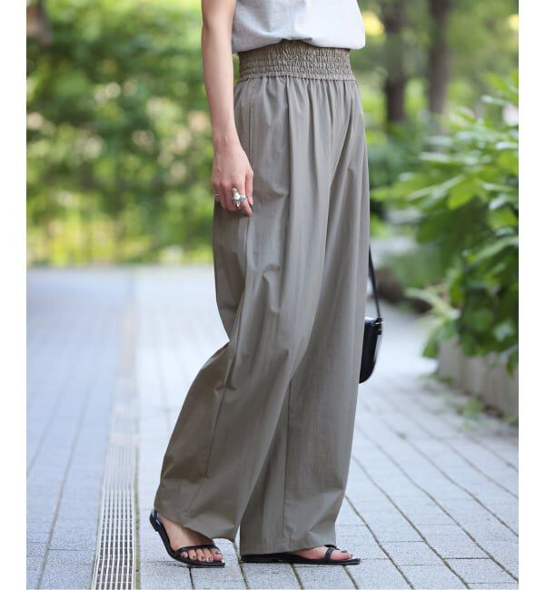 JOURNAL STANDARD「《追加5》【撥水/接触冷感/洗える/UVカット】リネンナイロンストレッチワイドパンツ」|その他|