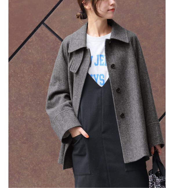 JOURNAL STANDARD relume「《追加》尾州ウールスーパー100Aラインコート」|ステンカラーコート|