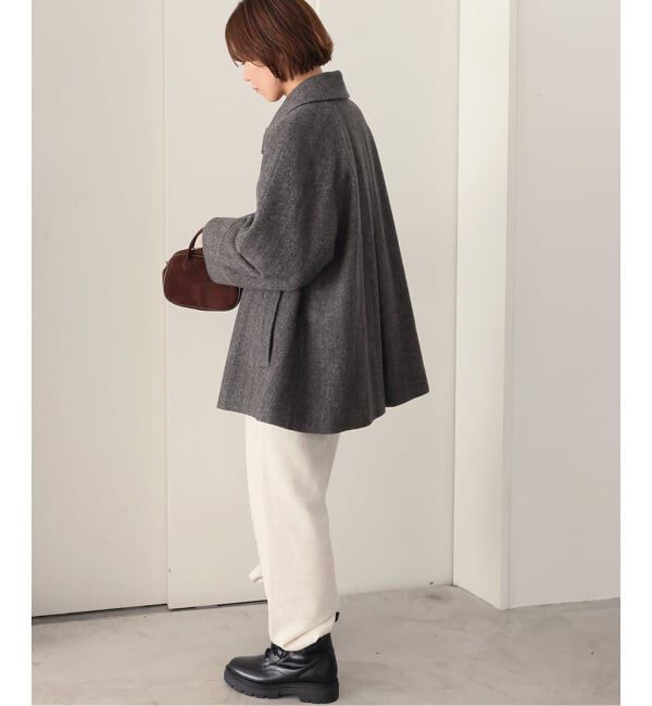 JOURNAL STANDARD relume「《追加》尾州ウールスーパー100Aラインコート」|ステンカラーコート|