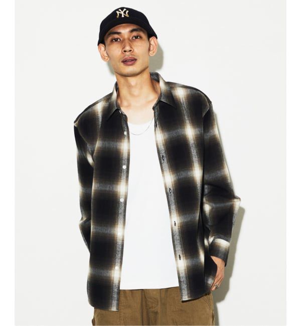 JOURNAL STANDARD「オンブレチェック フランネルシャツ  2」|シャツ・ブラウス|