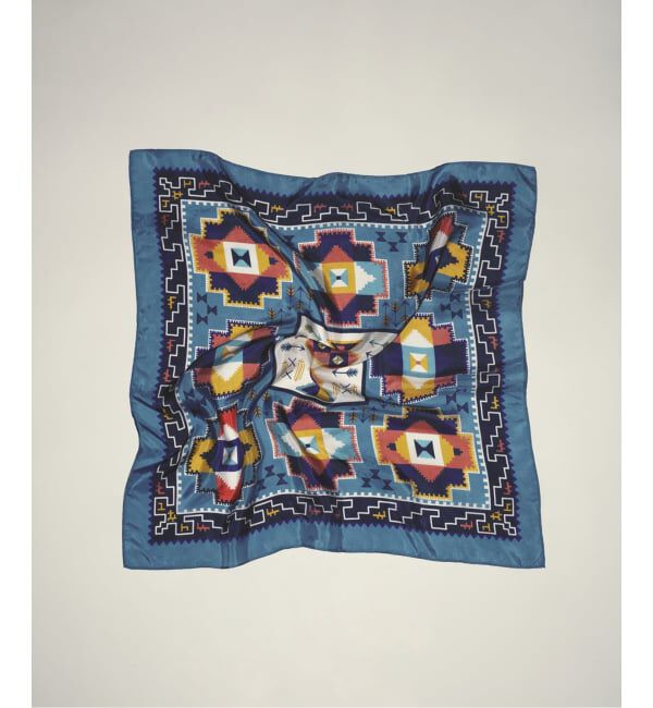 JOURNAL STANDARD relume「シルクスカーフ ネイティブパターン」|バンダナ・スカーフ|サックスブルー