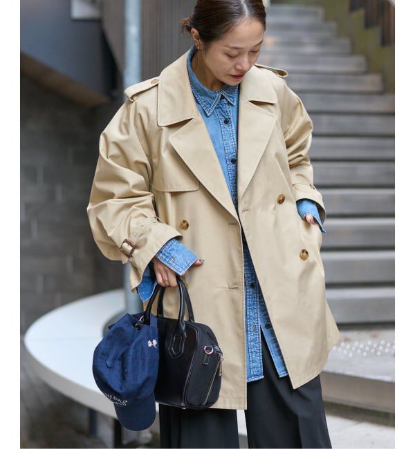 JOURNAL STANDARD「《追加2》ハイカウントミディートレンチコート」|トレンチコート|