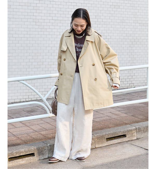 JOURNAL STANDARD「《追加2》ハイカウントミディートレンチコート」|トレンチコート|