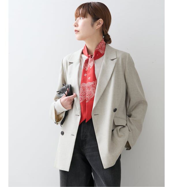 journal standard L'essage「【AENEIS/エネス】Minimal Illusion Silk Twill Bande：スカーフ」|バンダナ・スカーフ|