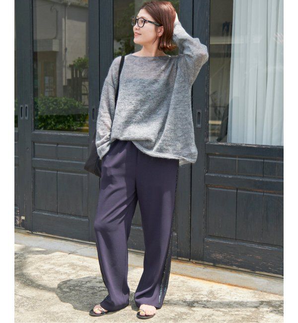 Spick and Span「《WEB限定カラー有り / 追加》ルーズモヘヤMIXボートネックニット」|ニット・セーター|