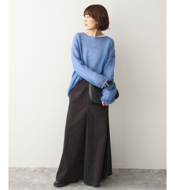 Spick and Span「《WEB限定カラー有り / 追加》ルーズモヘヤMIXボートネックニット」|ニット・セーター|