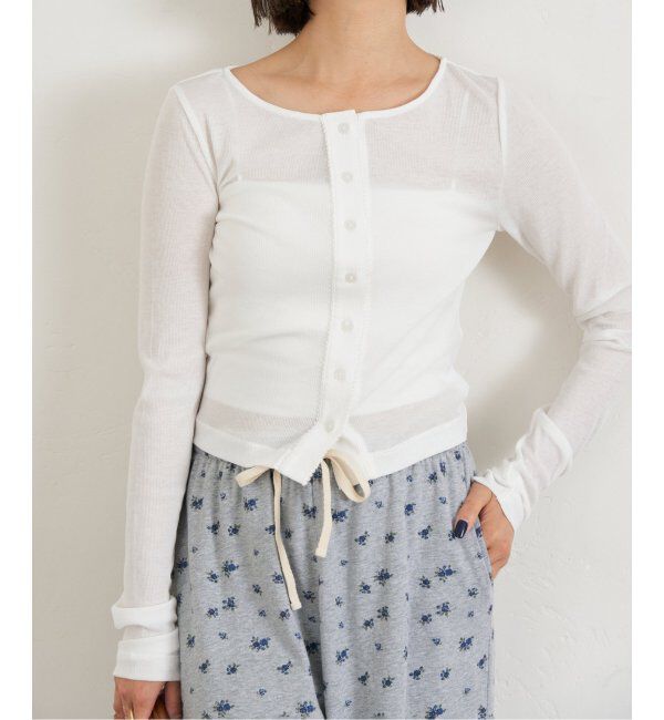 U by SPICK&SPAN「コットンテレココンパクトカーデ」|カーディガン|