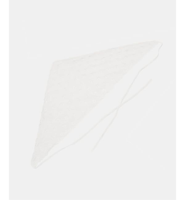 U by SPICK&SPAN「《追加》シアーFLOWERレーススカーフ2」|バンダナ・スカーフ|