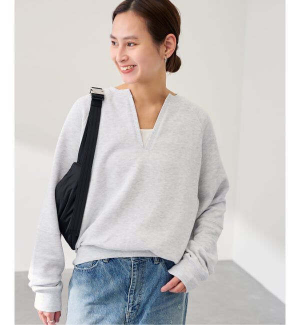 FRAMeWORK「Butter Terry キーネックスウェット」|スウェット・ジャージ|