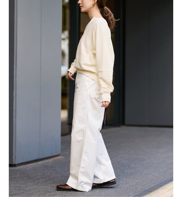 FRAMeWORK「Butter Terry キーネックスウェット」|スウェット・ジャージ|