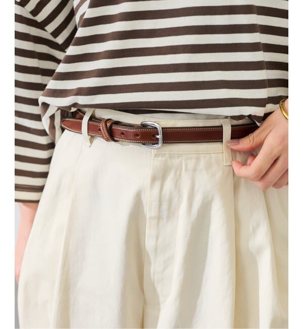FRAMeWORK「TORY LEATHER/トリーレザー 3/4 narrow ベルト」|ベルト|キャメル