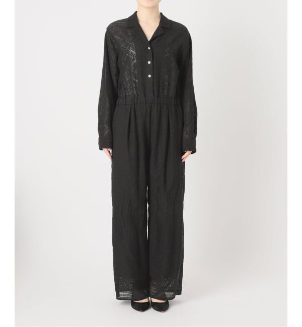 Spick and Span「オープンカラーレースジャンプスーツ」|オールインワン|