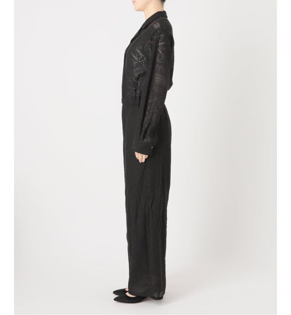 Spick and Span「オープンカラーレースジャンプスーツ」|オールインワン|