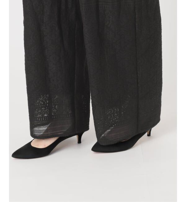 Spick and Span「オープンカラーレースジャンプスーツ」|オールインワン|