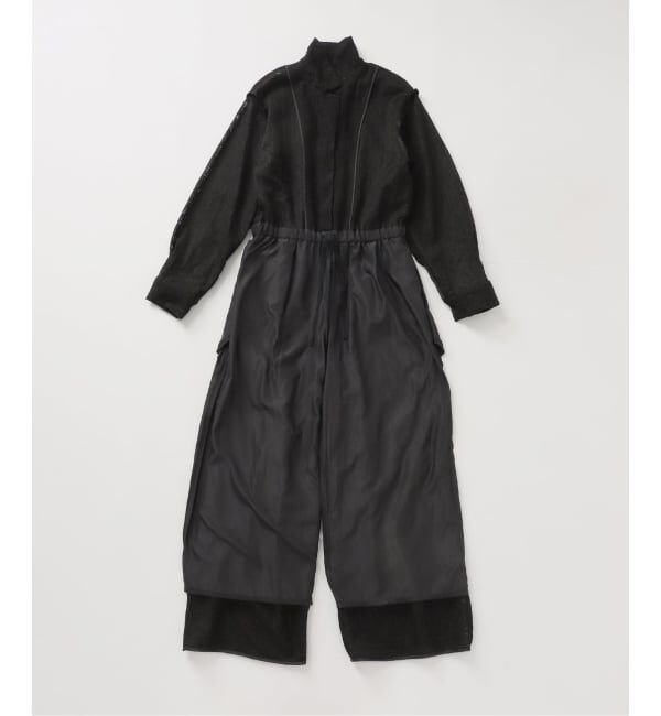 Spick and Span「オープンカラーレースジャンプスーツ」|オールインワン|