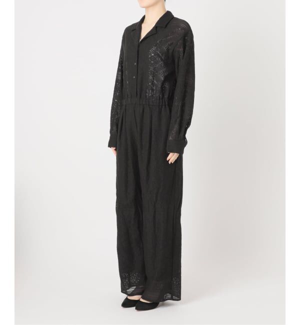 Spick and Span「オープンカラーレースジャンプスーツ」|オールインワン|