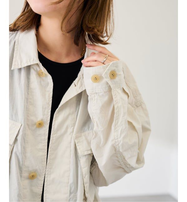 FRAMeWORK「ローンワッシャーミリタリージャケット」|ミリタリージャケット|