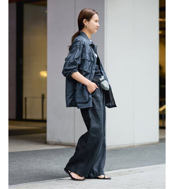 FRAMeWORK「ローンワッシャーミリタリージャケット」|ミリタリージャケット|