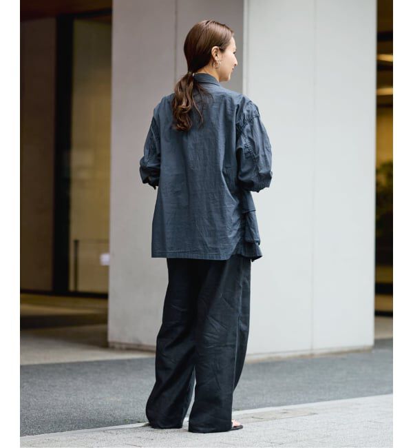 FRAMeWORK「ローンワッシャーミリタリージャケット」|ミリタリージャケット|