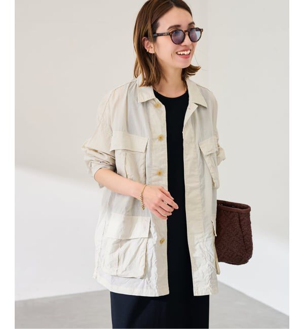 FRAMeWORK「ローンワッシャーミリタリージャケット」|ミリタリージャケット|