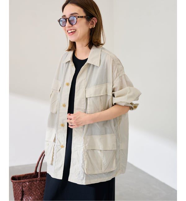 FRAMeWORK「ローンワッシャーミリタリージャケット」|ミリタリージャケット|