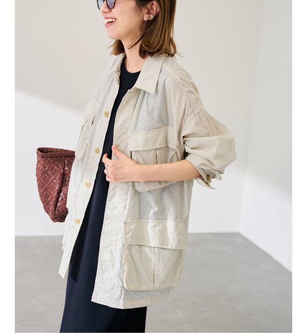 FRAMeWORK「ローンワッシャーミリタリージャケット」|ミリタリージャケット|